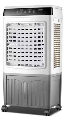 Portable Air Conditioner 40L Evaporative Air Cooler Cooling Fan with Remote 3 Speeds & 3 Modes 7.5H Timer Energy Saving Mobile Air Conditioning Unit with Wheels for Home Office Bedroom Kitchen
