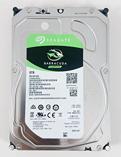 Seagate ST8000DM004 - Disco Duro de sobremesa de 8 TB SATA de 6 GB/s, 256 MB de caché, 3,5