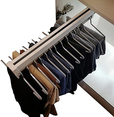 Ausziehbare Kleiderstange zum Herausziehen der Kleiderbügel Verstellbarer Kleiderschrank Kleiderstange-400mm