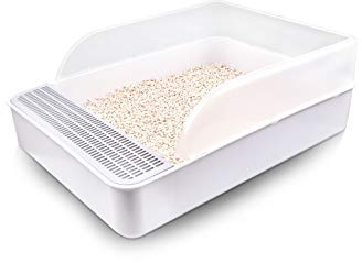 Tfwadmx Pet Small Rabbit Litter Box Toilet, Bunny Rectangle Potty Trainer, Corner Litter Box Pet Pan for Small Animal/Rabbit/Guinea Pig/galesaur/Ferret,etc