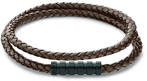 Calvin Klein Lederarmband für Herren Kollektion WRAPPED & BRAIDED Braun - 35000096