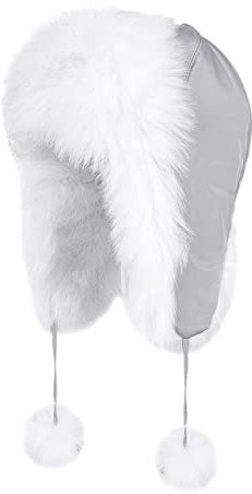 XINCHI Fliegermütze Damen Winterhut Kunst Fuchs Fellmütze Winddicht Wintermütze Super Dick Pilotenmütze Ohrenschützer Russenmütze Weich Wintermütze Russische Mütze Damenmütze