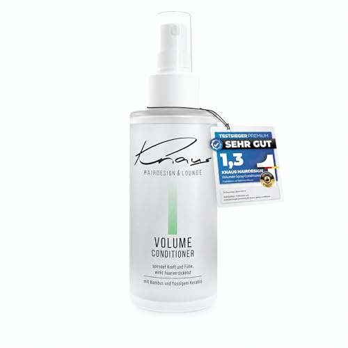 Knaus Volume Energy Spray - Friseur Leave-In Föhnpflege mit Bambus, Vitamin B5 und Keratin für feines Haar, wärmeaktivierend für mehr Fülle und Ansatzvolumen, vegan, 100ml