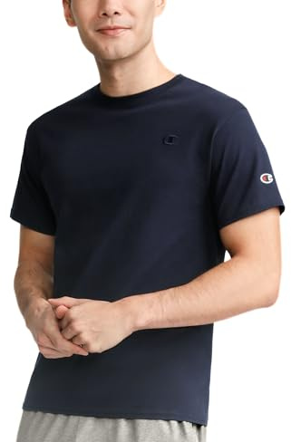 Champion Herren Klassisches Langärmeliges T-Shirt, Siebdruckskript T-Shirt