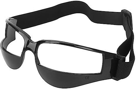 Brrnoo Sport-Dribble-Spezifikationen, Basketball-Brille, Basketball-Dribbling-Brille, Verstellbare Basketball-Anti-Bogen-Trainings-Sportbrille für die Schule