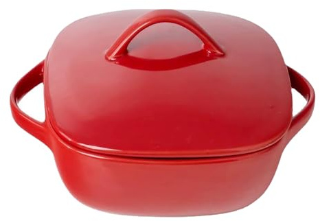 JTBDWOSK Lasagneform Aus Keramik Mit Deckel, Rechteckige TiramisuForm, PastaAuflaufform Aus Porzellan Für Den Ofen, Mikrowellengericht,D