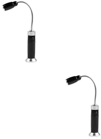 Gadpiparty 2pcs Flexible Flashlight BBQ Accessory Magnetic Bendable Led Necklamp Barbeque Lighting for Outdoor Activities