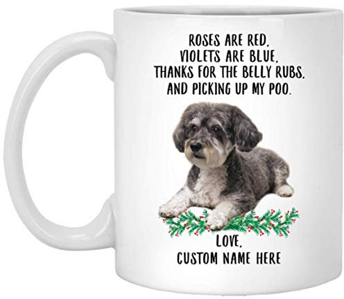 Kaffeebecher Schnoodle, Graue Rosen Sind Rot, Veilchen Sind Blau, Personalisierter Name Weiß Kaffeetasse Premium Keramik-Tasse Lustig Bürotasse Für Familie Freunde Geschenk 330Ml