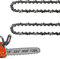 18 Inch Chainsaw Chain .325 Pitch .050'' Gauge 72 Drive Links, 18-Inch Replacement Chains Compatible with Husqvarna 440 445, Echo Craftsman and more - 2 Chains