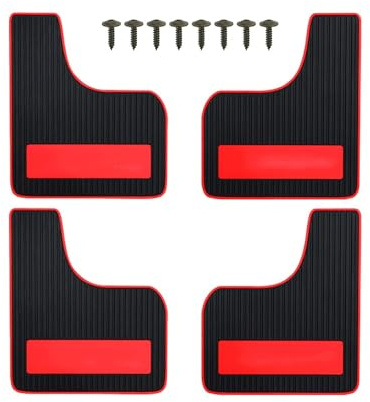 auto parafango Gomma Sport 4mm Anteriore Posteriore Set Universale Rally Paraspruzzi Paraspruzzi Parafanghi Paraspruzzi Viti Auto Auto SUV Accessori Parafango Auto