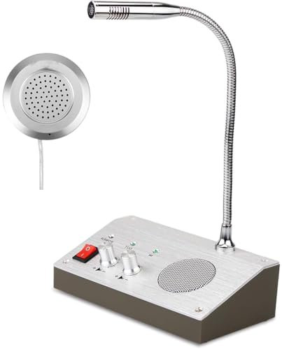 Altavoz De Intercomunicación De Ventana, Transmisión De Voz Bidireccional, Interfono Con Micrófono De Voz, Sistema De Altavoces De Intercomunicación Para Banco, Escuela, Tienda, Oficina Gubernamental