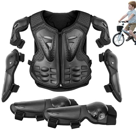 Équipement de Moto pour ,Protecteur de Poitrine de Moto pour | Gilet de Moto pour - Combinaison de Bras de Moto pour , équipement de Cyclisme Hors Route, coudières, genouillères, Protection de