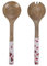 Villa d'Este Home Tivoli Juego de 2 cubiertos para servir de madera de mango, Holly