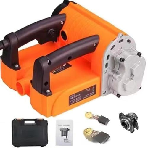 Raboteuse à bois portative sans fil, raboteuse électrique sans balais, raboteuse électrique sans fil pour raboteuse murale sans poussière, ciment électrique, pelle murale grise et blanche, outils