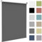 Fenster Rollos für innen Verdunkelung Dunkelgrau 90x120cm(Stoffbreite 85cm) Verdunklungsrollo ohne Bohren & mit Bohren,Thermorollo Klemmfix Klemmrollo Hitzeschutz Sichtschutz Wandmontage Deckenmontage