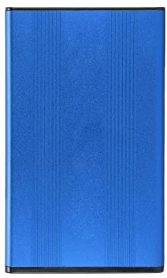 TIKATARER Disco Duro Externo, Disco Duro Portátil con Interfaz USB3.0 HDD Cubro 2.5in 5Gbps 2TB Capacidad Caso de Disco Duro Anti Estático SSD Externo para Ventanas (Black) (Silver) (Blue)