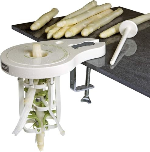 Generisch Pelador de espárragos con 6 cuchillas de precisión, pelador manual de espárragos (1 unidad)