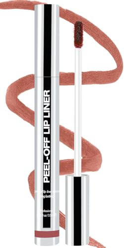 Peel Off Lip Liner Stain, Long Lasting Matte Lip Tattoo Makeup, Smudge-Proof, Highly Pigmented Color, Transfer-Proof, Waterproof, Suitable for All Skin Types, Rose Pink