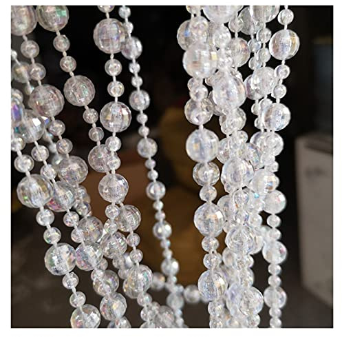 Cortinas de Cristal,Cortinas Cuentas De Cristal 10m / Lote AB Color TRANPARENTE Beads Acrílico Decoraciones de Fiesta de Bodas Decoratio Diamond Crystal Guirnalda Colgante Luces Cortina(XC001)