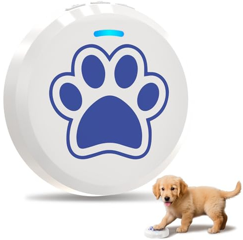 ChunHee Hundeklingel Haustier Klingel für Toilettentraining | 28 Klingeltöne, 5 Lautstufen, große Touchfläche, einfache Montage für Hunde und Katzen