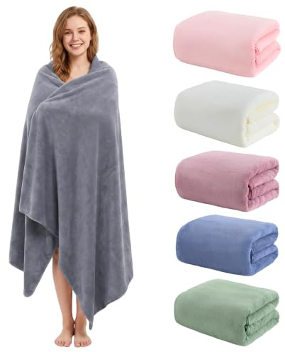 Sifxouped Badehandtuch groß XXL Größe 105 x 200 cm Badetücher Saunatuch Mikrofaser Baumwolle, Weich, saugfähige