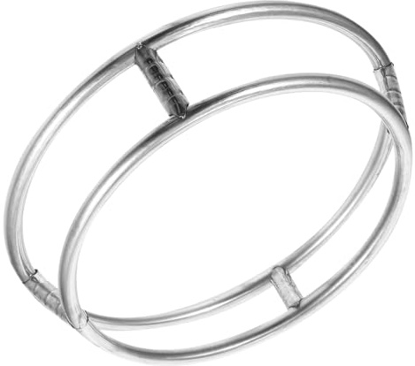 TOVINANNA Supporto Resistente Pentole a Doppio Acciaio in Inox per Rotondo Strato al Calore Base Curva Uso Cucina Quotidiano e Varie Padelle