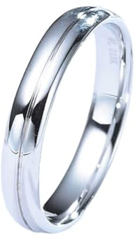 Epinki Echte Goldschmuck Freundschaftsringe Platin PT950, Klassiker Solitärring, Ring Platin, Gr.52 (16.6)