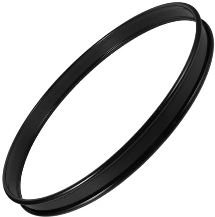 Cabilock Aro de Metal Negro Fácil Instalación y para Caja y Bombo de 16 Pulgadas Accesorios de Batería Uso Versátil para Actuaciones y Práctica Personal