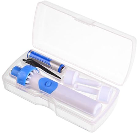 VILLFUL Kit Pulizia Orecchie Elettrico Cucchiaio in Silicone e Plastico, Facile da Usare e Confortevole per Adulti e Ragazzo Ragazza a Casa in Asilo
