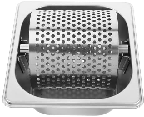 RUNROTOO Strumento per Imburrare Hamburger e Pane in Acciaio Inox da 1 Litro, Rullo Supporto Stabile per Uso in Cucina Commerciale e Grigliate all'Aperto