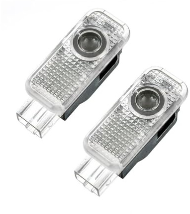 MYRFCSA 2 Pezzi Luci Proiettore Porta, per Fiat M12221 500X 2015- Luci Portiera Auto Illuminazione d'ingresso Luce LED di Benvenuto Proiettore Logo