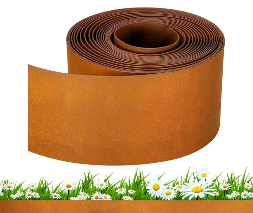 Bordo per Aiuole da Giardino - Impermeabile Resistente agli Agenti Atmosferici Decorativa,Bordure per Prato e Aiuole - per Terrazzo, Cortile, Sentiero, Aiuola, Albero, Piante, Interno Serra