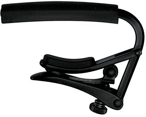 C3K Shubb Capo Noir Series 12 String Guitar Capo - Black Chrome