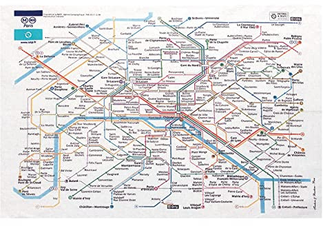 Geschirrtuch Paris RATP Blanc 72 X 48 weiß 72 x 48 cm Winkler