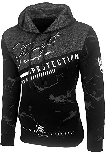 Baxboy Herren Pullover Hoodie Sweatjacke Longsleeve Sweatshirt Jacke Langarm Kapuzenpullover Hoody Sweater 2628