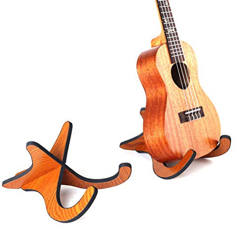 Weedon Gitarrenständer, Anti-Rutsch Musikinstrument Ständer Ukulele Ständer, mit Schwammmatte Ukulelenständer, Zusammenklappbar, für Akustik Klassische Gitarren Bass Banjo Ukulele Mandoline Violine