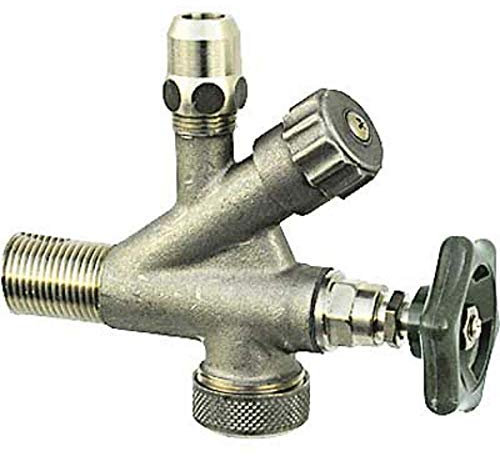 Va Albertoni Rubinetto Combinato Sottolavabo E Lavatrice Sabbiato Ø 10 3/4x1/2