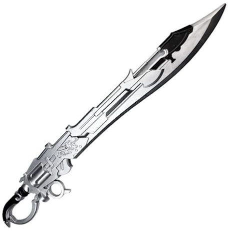 damdos Halloween Prop Fantasy PU Foam Cosplay Hardedge Sword, Cloud Strife Buster Armor Break Sword Remake Sword Knife Weapon Birthdays Gifts