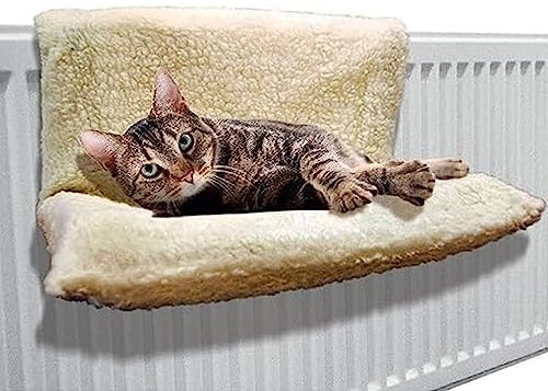YORKSHIRE HOMEWARE Pet Bed | Cat Dog Warm Fleece Radiator | Animal Soft Comfortable Secure Bed Furniture
