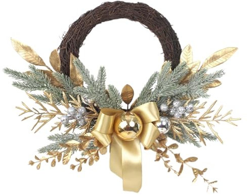 Weihnachtstürkranz, handgefertigte Weihnachtstürkränze, Festival Innen & Außen Fenster Winter Wanddekorationen