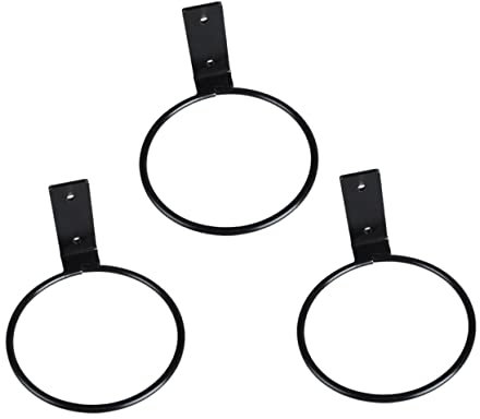 Toddmomy 3st Ring-blumenkorbständer Blumentopfhalterung Kleiderbügel Aus Metall Blumentöpfe Drinnen Pflanzenhalter Für Die Wand Wandhalterung Aus Metall C Hängend Ringhalter Eisen Draussen