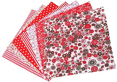 Operitacx 2packungen Baumwollmaterial Blumenstoff Nähstoff Für Kissenbezüge Steppdecken Spielzeug Bastelprojekte Kostüme Dekorationen Pinnwandhintergründe Schulprojekte