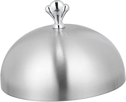 HOLIDYOYO 1Stk Steak-Abdeckung Essenszelte Bäckerei Servierdeckel groß Bratpfanne Lebensmittelschutzhülle Lebensmittelabdeckung aus Edelstahl Kuppel Hamburger Stahlplatte Kuchen