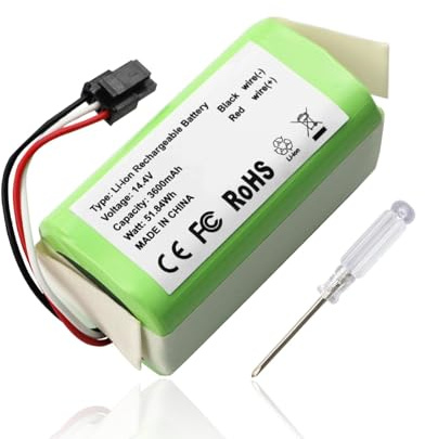 ANTIEE 3600mAh Vacuum Batería para Qihoo 360 S5 S7 S7 Pro T90 X9 Robot