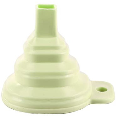 OUSIKA Entonnoir en silicone pliable de qualité alimentaire Entonnoir pliable Mini entonnoir portable pliable en silicone Outils de cuisine Accessoire de cuisine Entonnoir