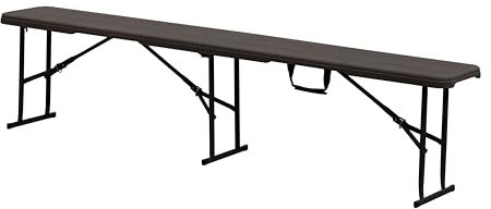 KG KITGARDEN - Multifunktionale Klappbank, 183 x 28 x 43 cm, Holzimitat - Wood BC180