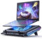 llano V10 Gaming Laptop Cooling Pad, RGB Laptop Cooler Stand with 4.72 Inch External Powerful Cooling Fan, Rapid Cooling Computer 13-17.3in, Action Button Control, 3 Adjustable Stand, 4-Port USB C&A