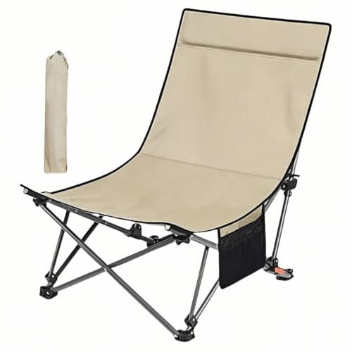 pykaaiiu Angelstuhl, Klappstuhl, Campingstuhl, Sessel, Gartenstuhl, geeignet für Camping, Strand, Garten, Grillen, Angeln(Khaki dunkel)