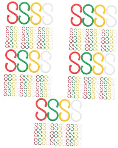 ULTECHNOVO 5sets Sticky Hooks Removable s Hooks for Hanging Plastic Easy Install Multi-use Hanging Strips 100pcs*5