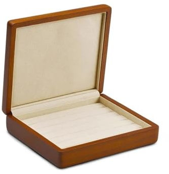 CWLPSL Ringbox aus massivem Holz, Schmuck-Display-Box, Ring-Display-Halter mit Mikrofaser-Schmuck-Box-Ständer für Schmuck-Organizer, Verpackungsbox, Ring-Boxen für Schmuck